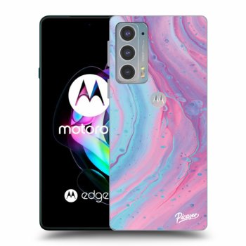 Hülle für Motorola Edge 20 - Pink liquid