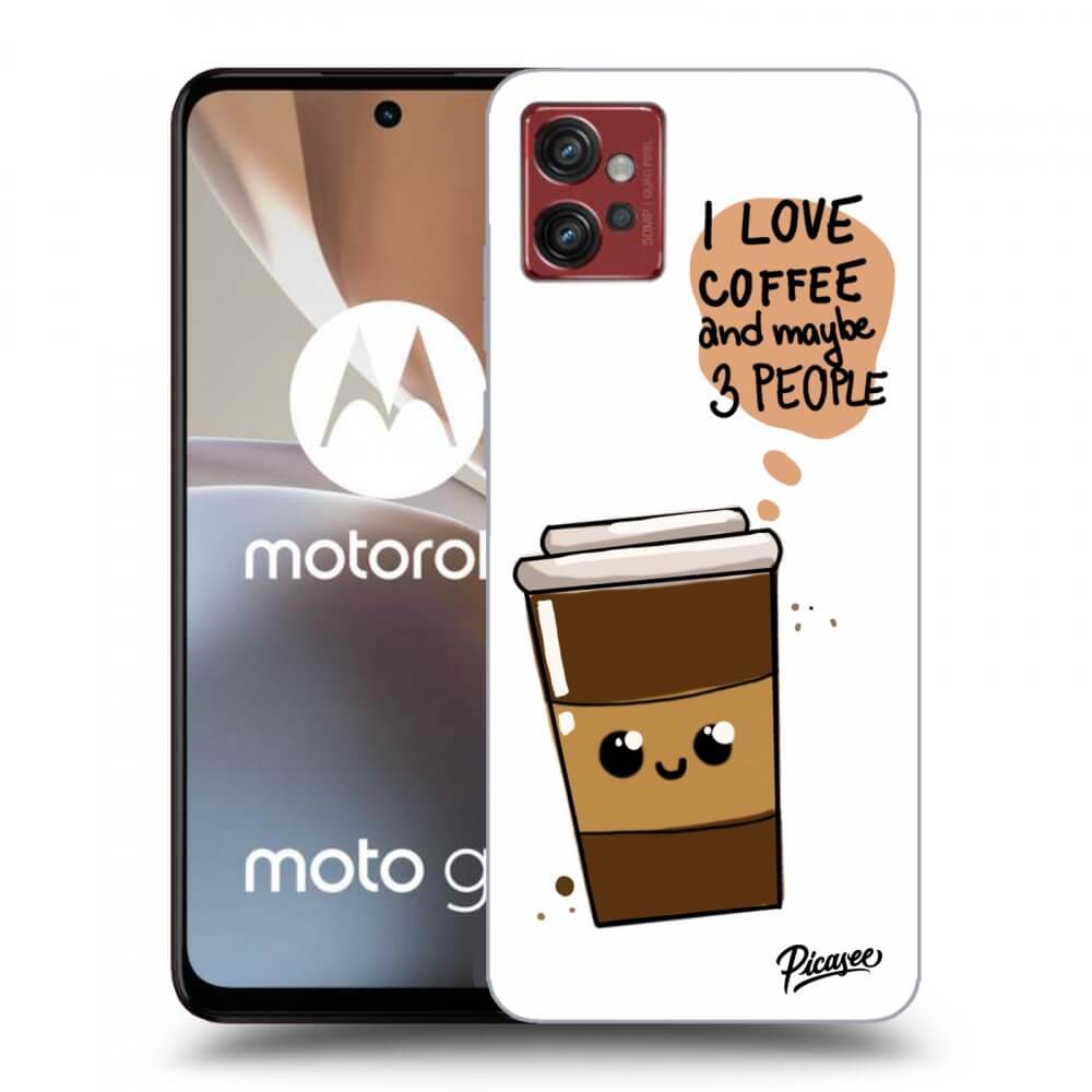Picasee Motorola Moto G32 Hülle - Transparentes Silikon - Cute coffee