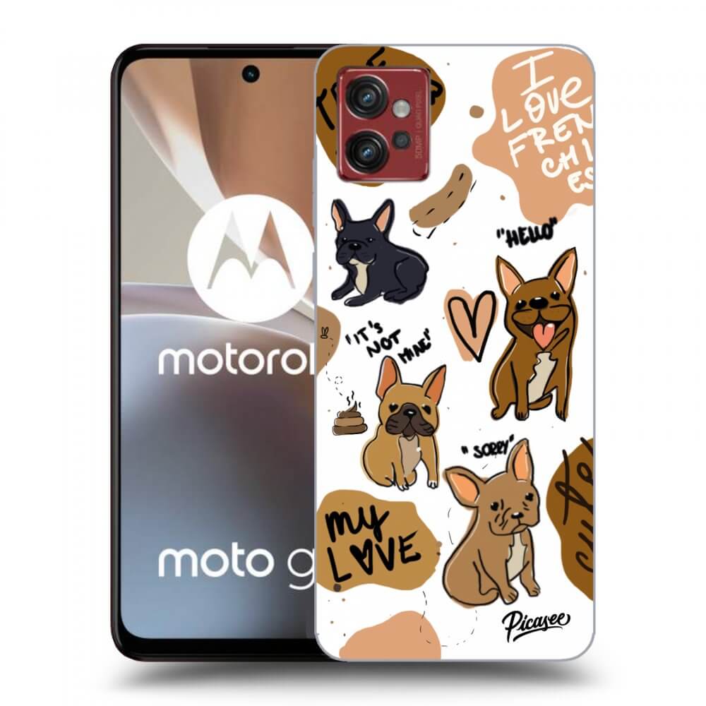 Picasee Motorola Moto G32 Hülle - Transparentes Silikon - Frenchies