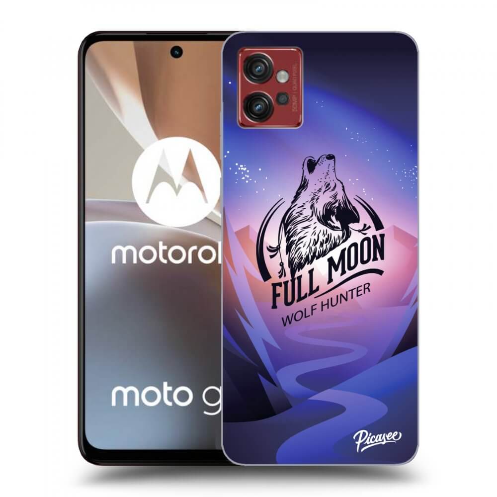Picasee Motorola Moto G32 Hülle - Transparentes Silikon - Wolf