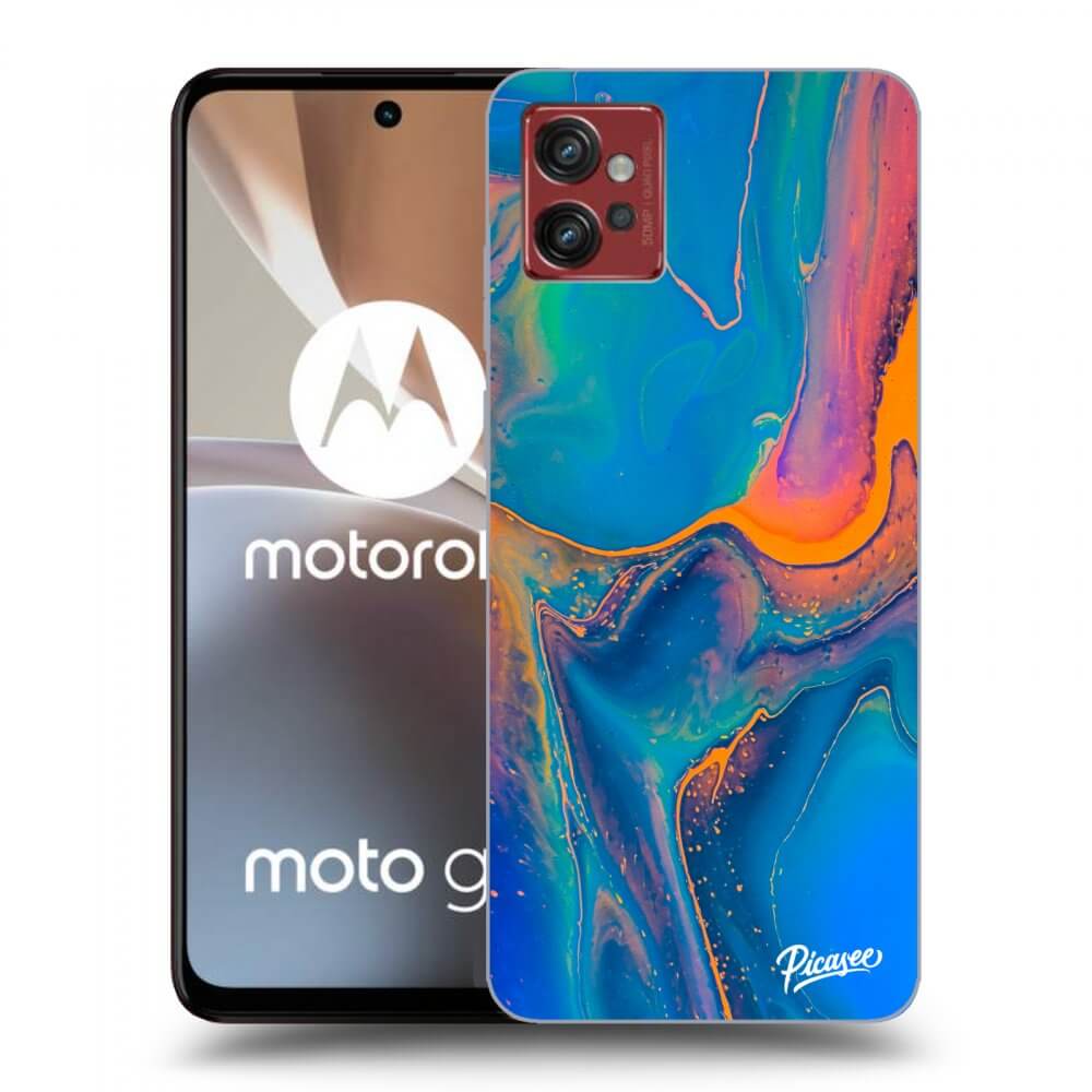 Picasee Motorola Moto G32 Hülle - Transparentes Silikon - Rainbow