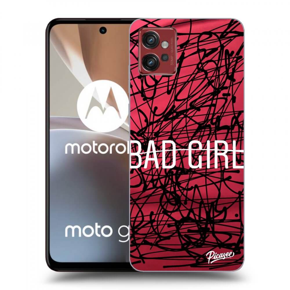 Picasee Motorola Moto G32 Hülle - Schwarzes Silikon - Bad girl