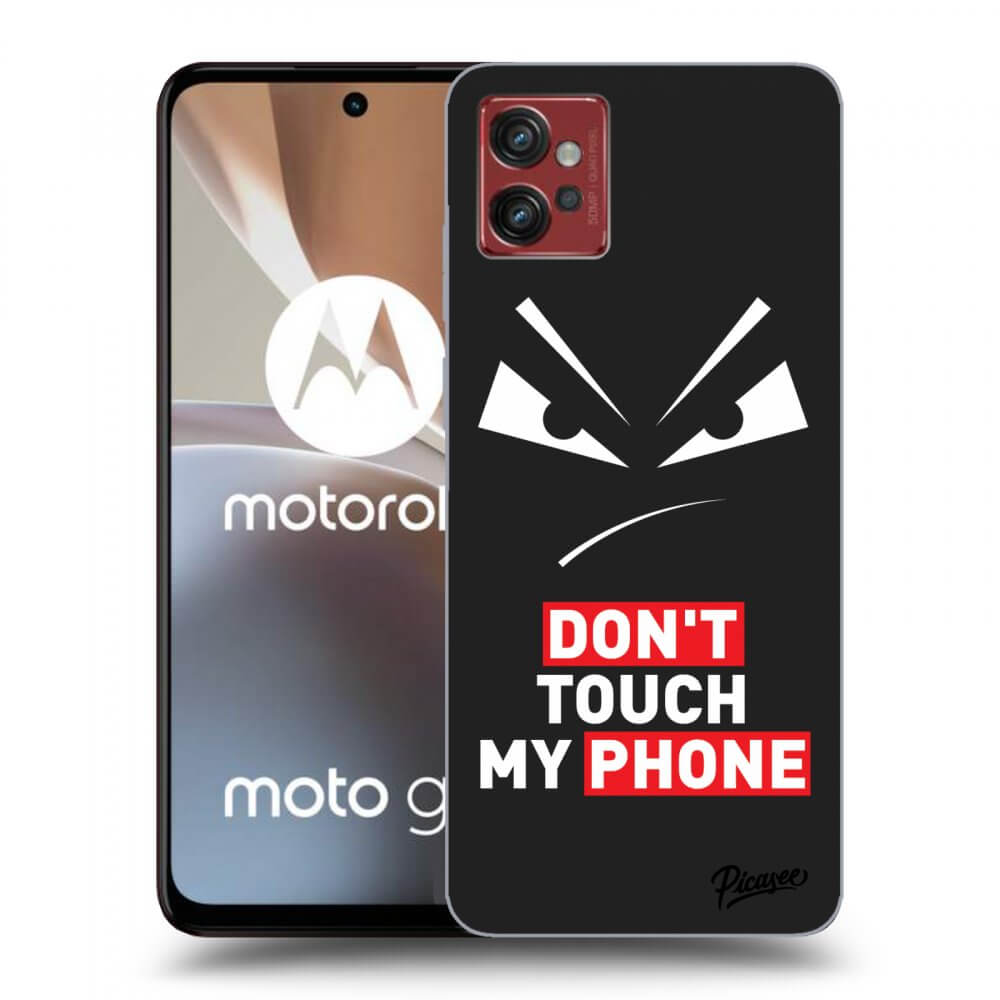 Picasee Motorola Moto G32 Hülle - Schwarzes Silikon - Evil Eye - Transparent