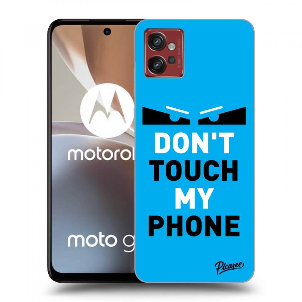 Picasee Motorola Moto G32 Hülle - Schwarzes Silikon - Shadow Eye - Blue