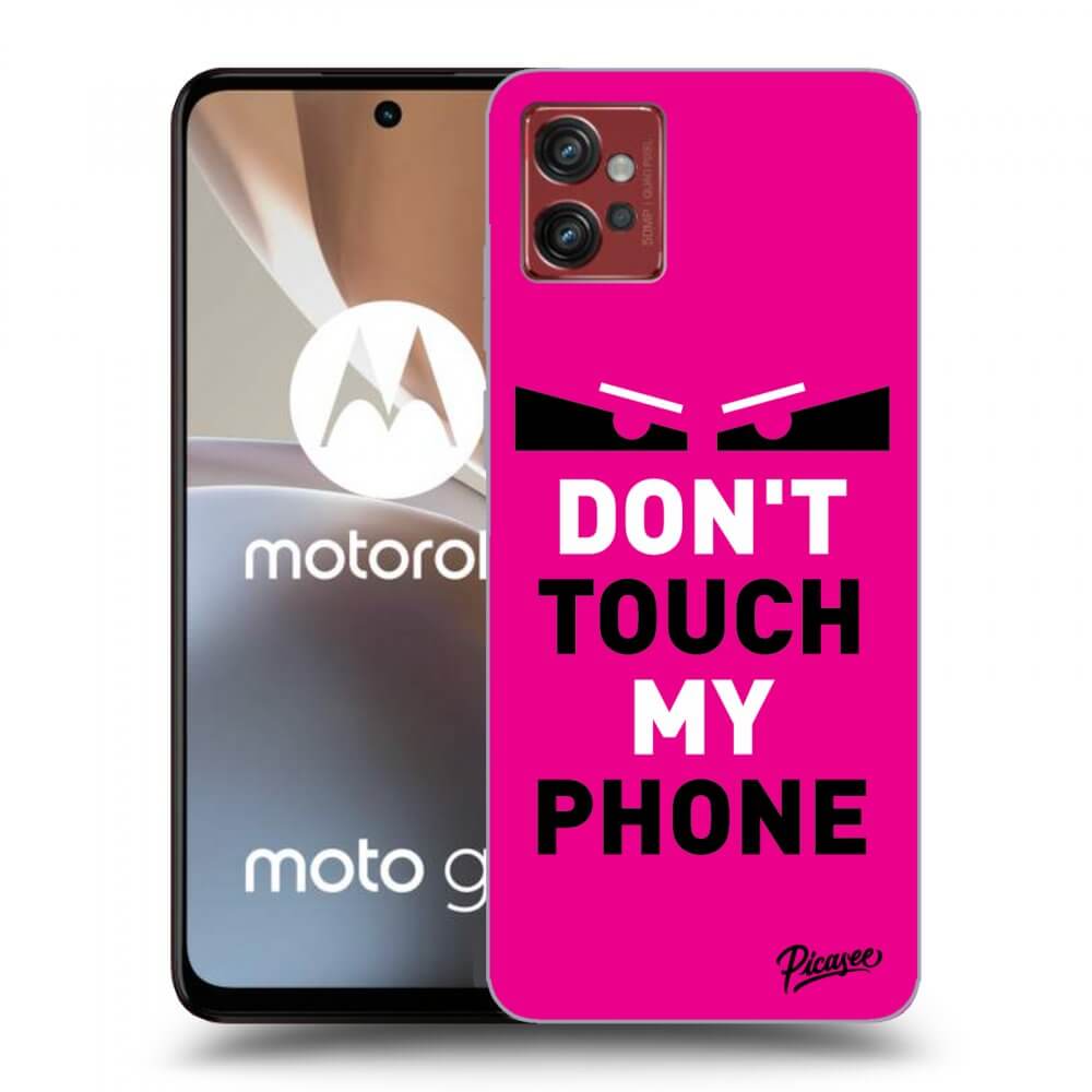 Picasee Motorola Moto G32 Hülle - Transparentes Silikon - Shadow Eye - Pink