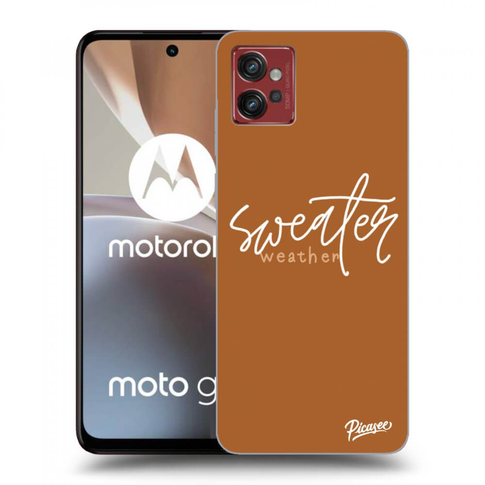 Picasee Motorola Moto G32 Hülle - Transparentes Silikon - Sweater weather