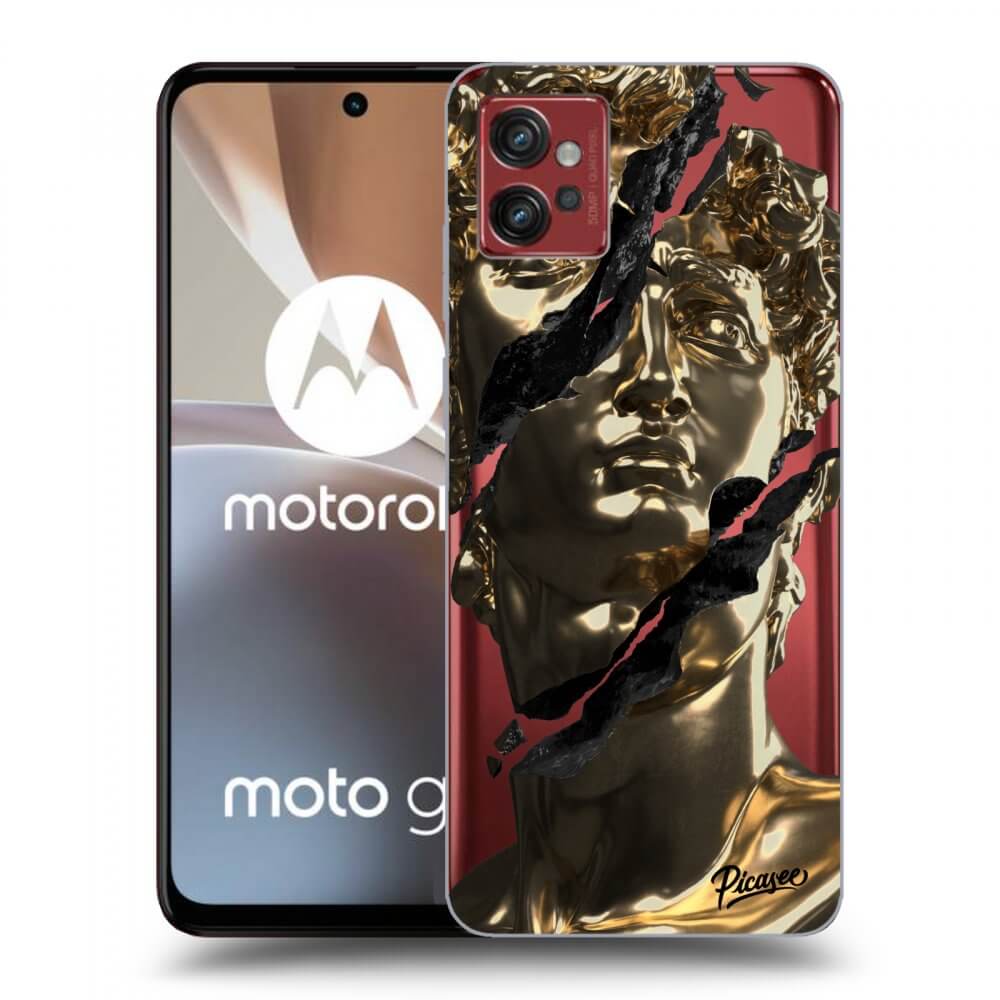 Picasee Motorola Moto G32 Hülle - Transparentes Silikon - Golder