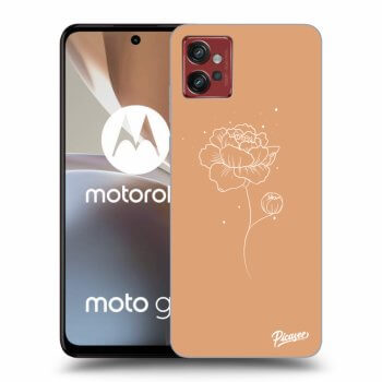 Picasee Motorola Moto G32 Hülle - Transparentes Silikon - Peonies