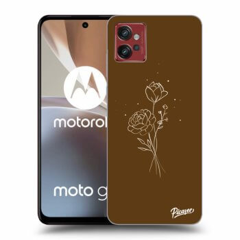 Hülle für Motorola Moto G32 - Brown flowers