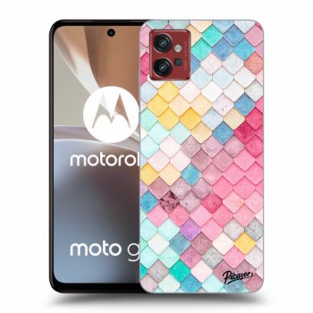 Picasee Motorola Moto G32 Hülle - Transparentes Silikon - Colorful roof