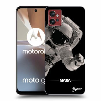 Picasee Motorola Moto G32 Hülle - Schwarzes Silikon - Astronaut Big