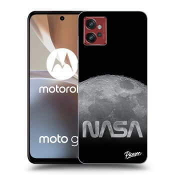 Picasee Motorola Moto G32 Hülle - Schwarzes Silikon - Moon Cut