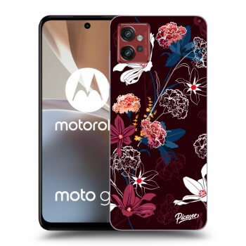 Picasee Motorola Moto G32 Hülle - Schwarzes Silikon - Dark Meadow