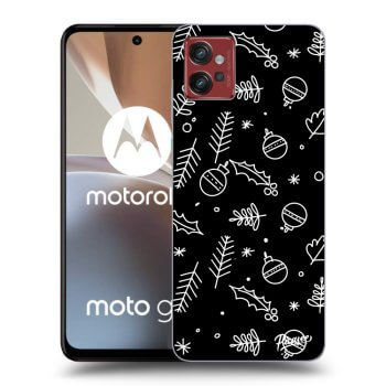 Picasee Motorola Moto G32 Hülle - Schwarzes Silikon - Mistletoe