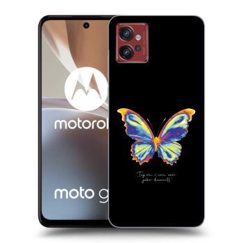 Picasee Motorola Moto G32 Hülle - Schwarzes Silikon - Diamanty Black
