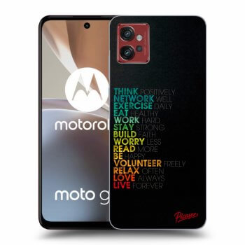 Picasee Motorola Moto G32 Hülle - Schwarzes Silikon - Motto life