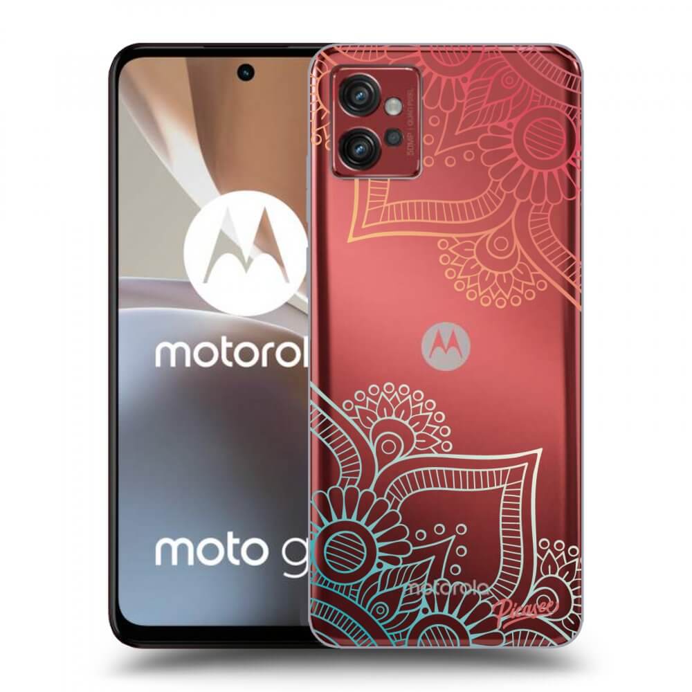 Picasee Motorola Moto G32 Hülle - Transparentes Silikon - Flowers pattern
