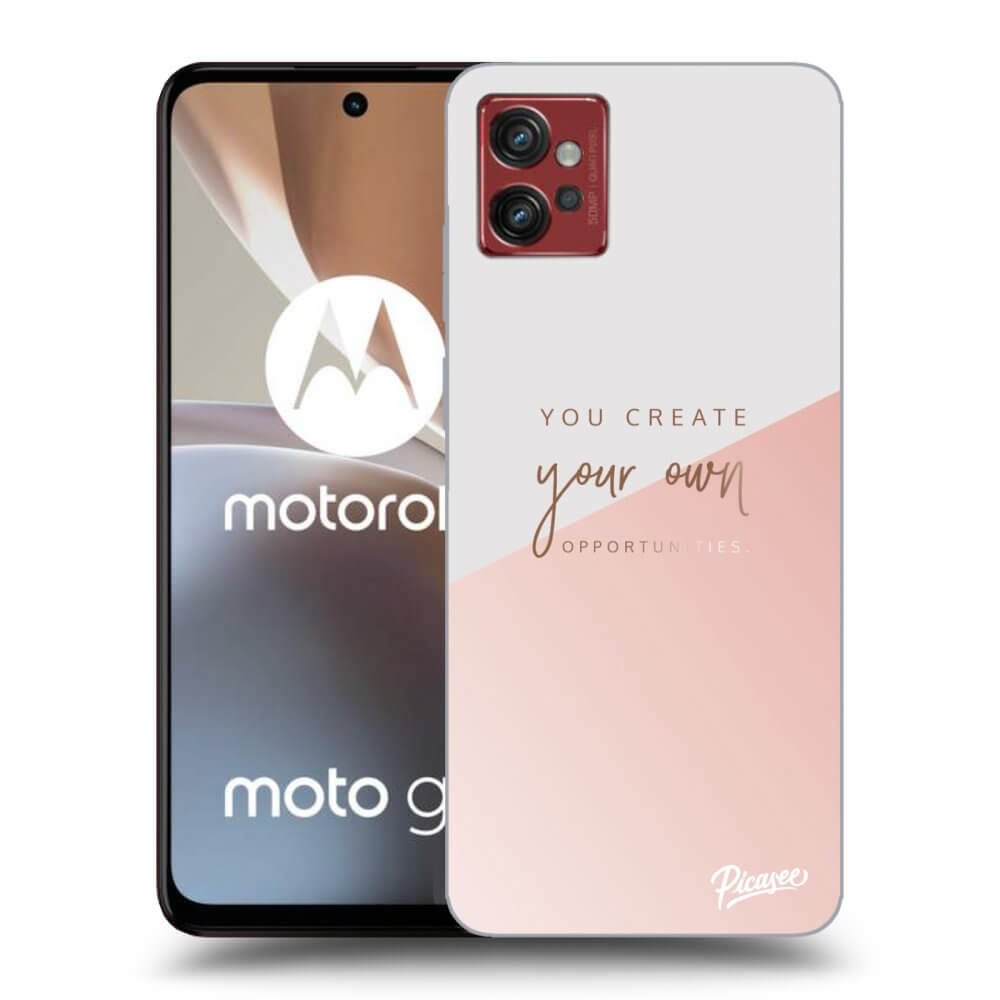 Picasee Motorola Moto G32 Hülle - Transparentes Silikon - You create your own opportunities