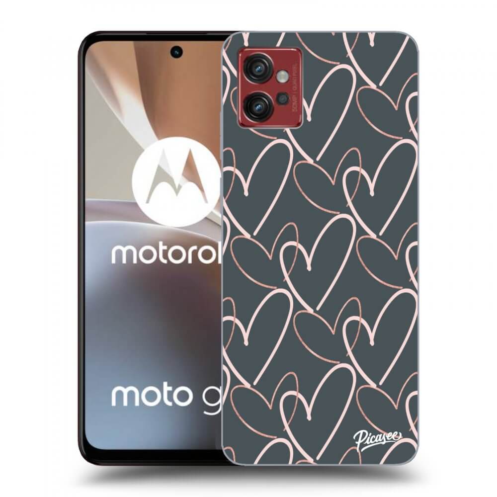 Picasee Motorola Moto G32 Hülle - Transparentes Silikon - Lots of love