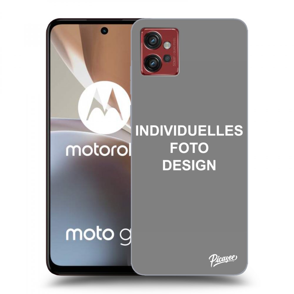 Picasee Motorola Moto G32 Hülle - Transparentes Silikon - Individuelles Fotodesign
