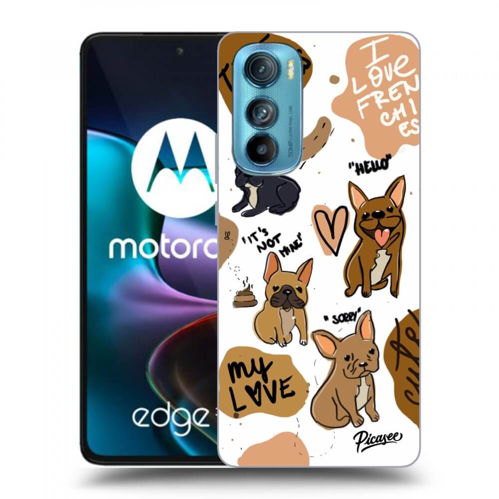 Picasee Motorola Edge 30 Hülle - Transparentes Silikon - Frenchies