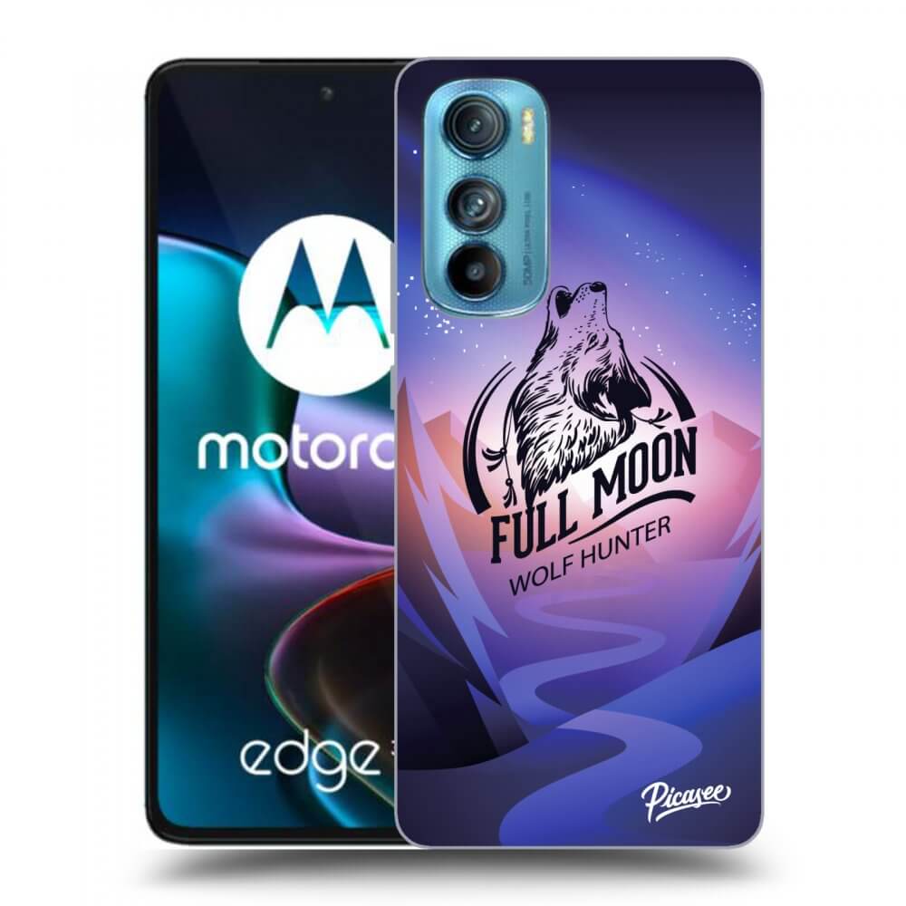 Picasee Motorola Edge 30 Hülle - Schwarzes Silikon - Wolf