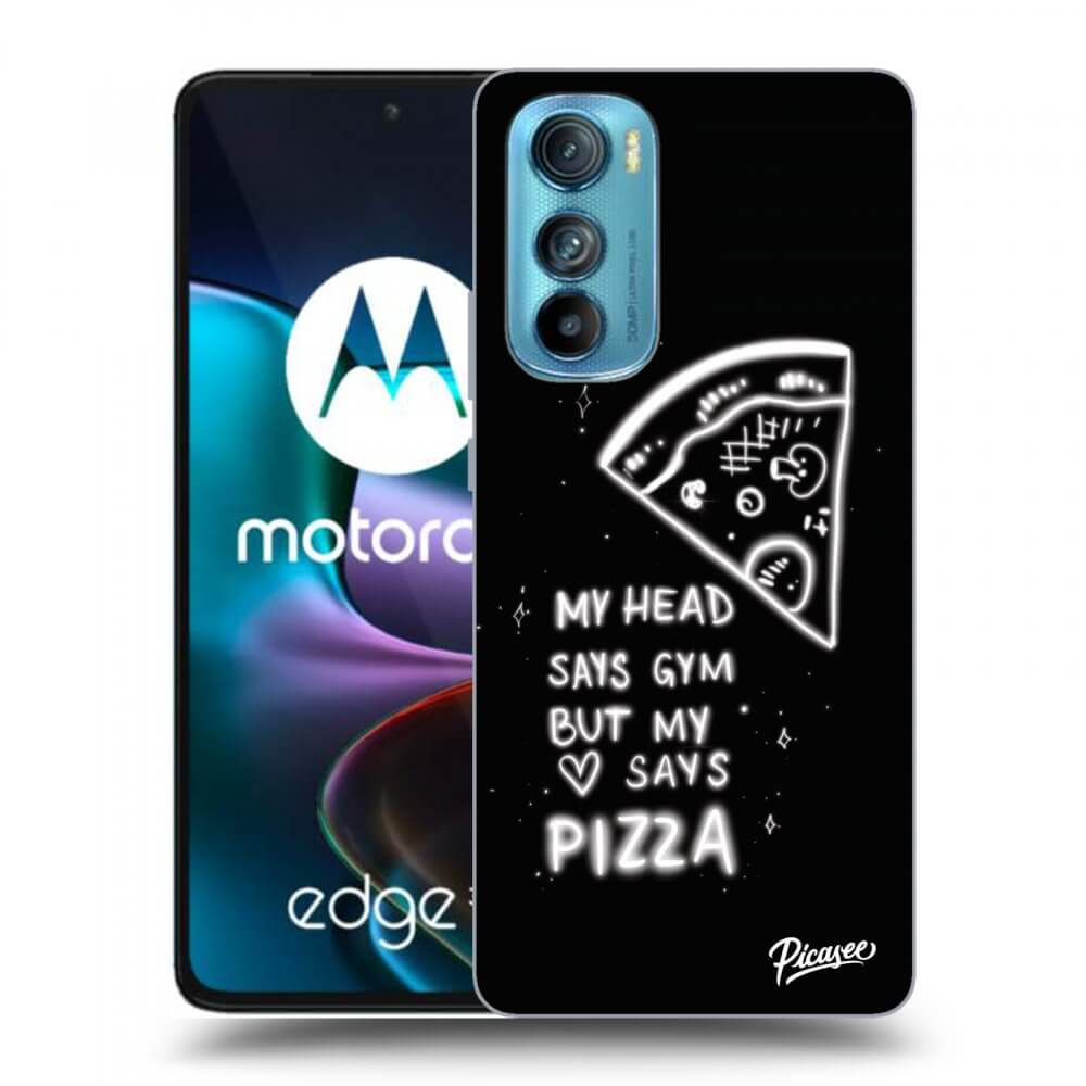 Picasee Motorola Edge 30 Hülle - Transparentes Silikon - Pizza