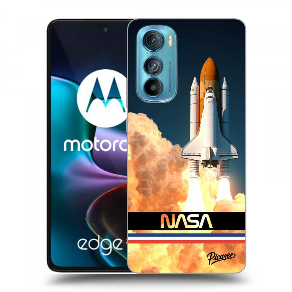 Picasee Motorola Edge 30 Hülle - Transparentes Silikon - Space Shuttle