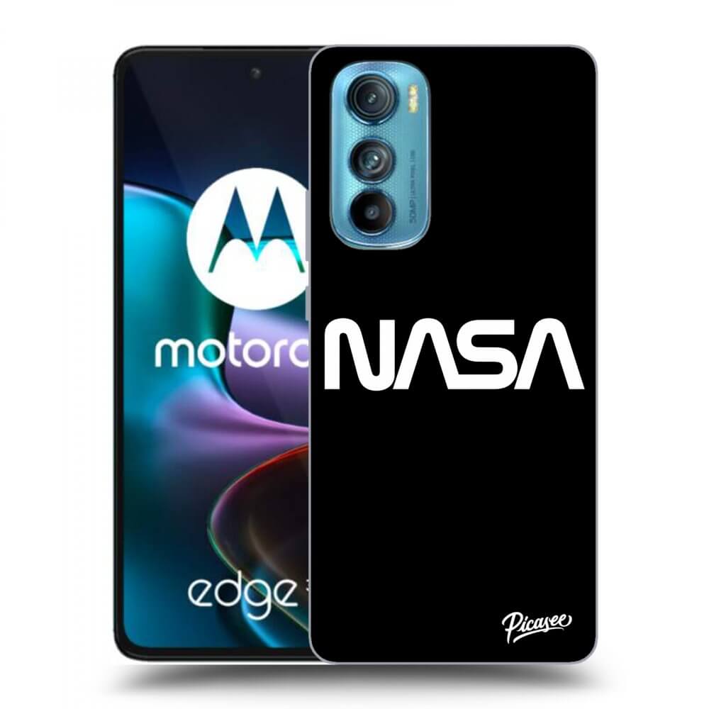 Picasee Motorola Edge 30 Hülle - Schwarzes Silikon - NASA Basic