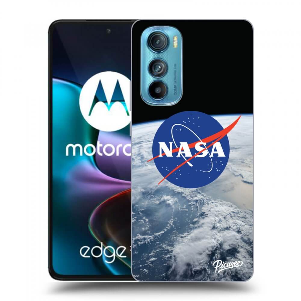 Picasee Motorola Edge 30 Hülle - Schwarzes Silikon - Nasa Earth