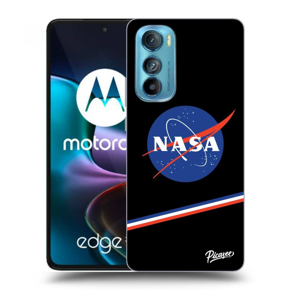 Picasee Motorola Edge 30 Hülle - Schwarzes Silikon - NASA Original