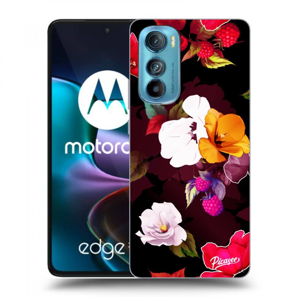 Picasee Motorola Edge 30 Hülle - Transparentes Silikon - Flowers and Berries
