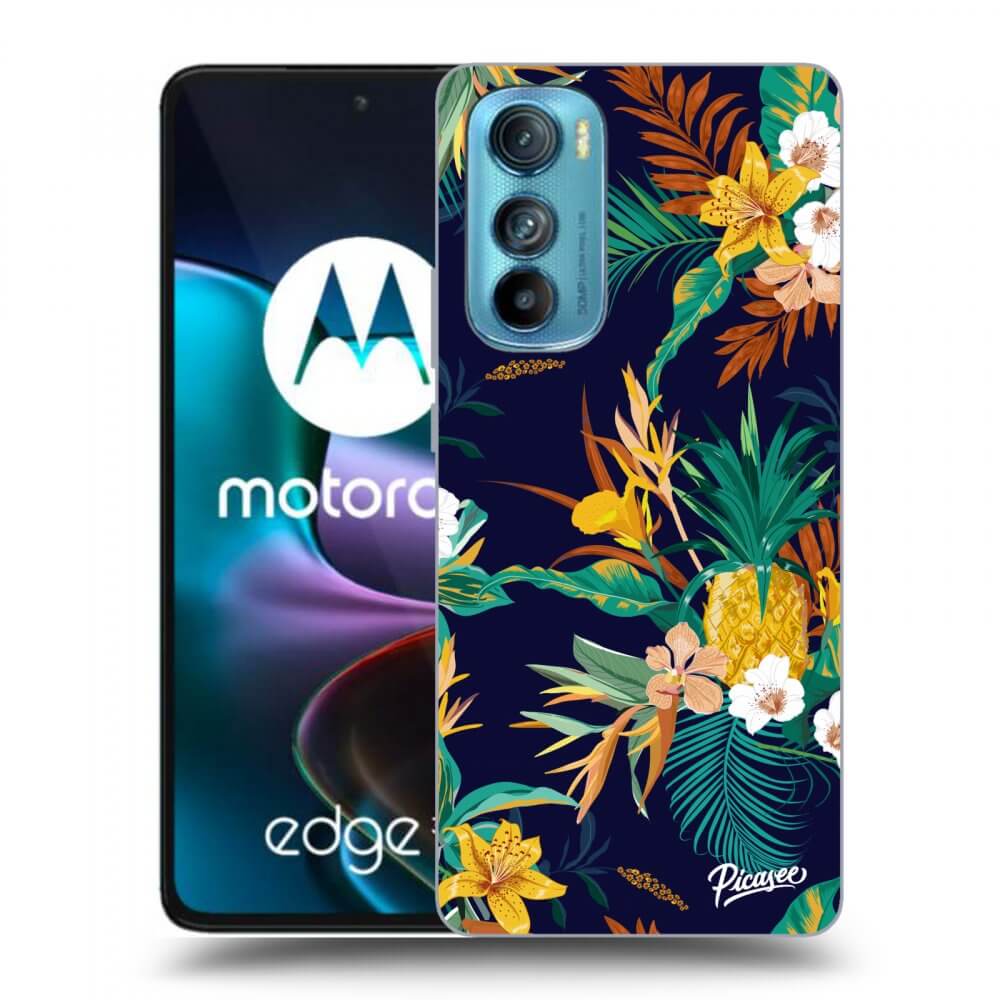 Picasee Motorola Edge 30 Hülle - Transparentes Silikon - Pineapple Color