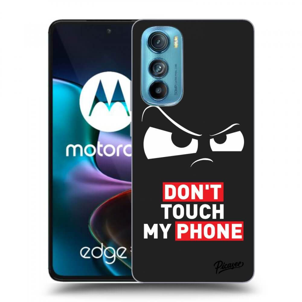 Picasee Motorola Edge 30 Hülle - Schwarzes Silikon - Cloudy Eye - Transparent