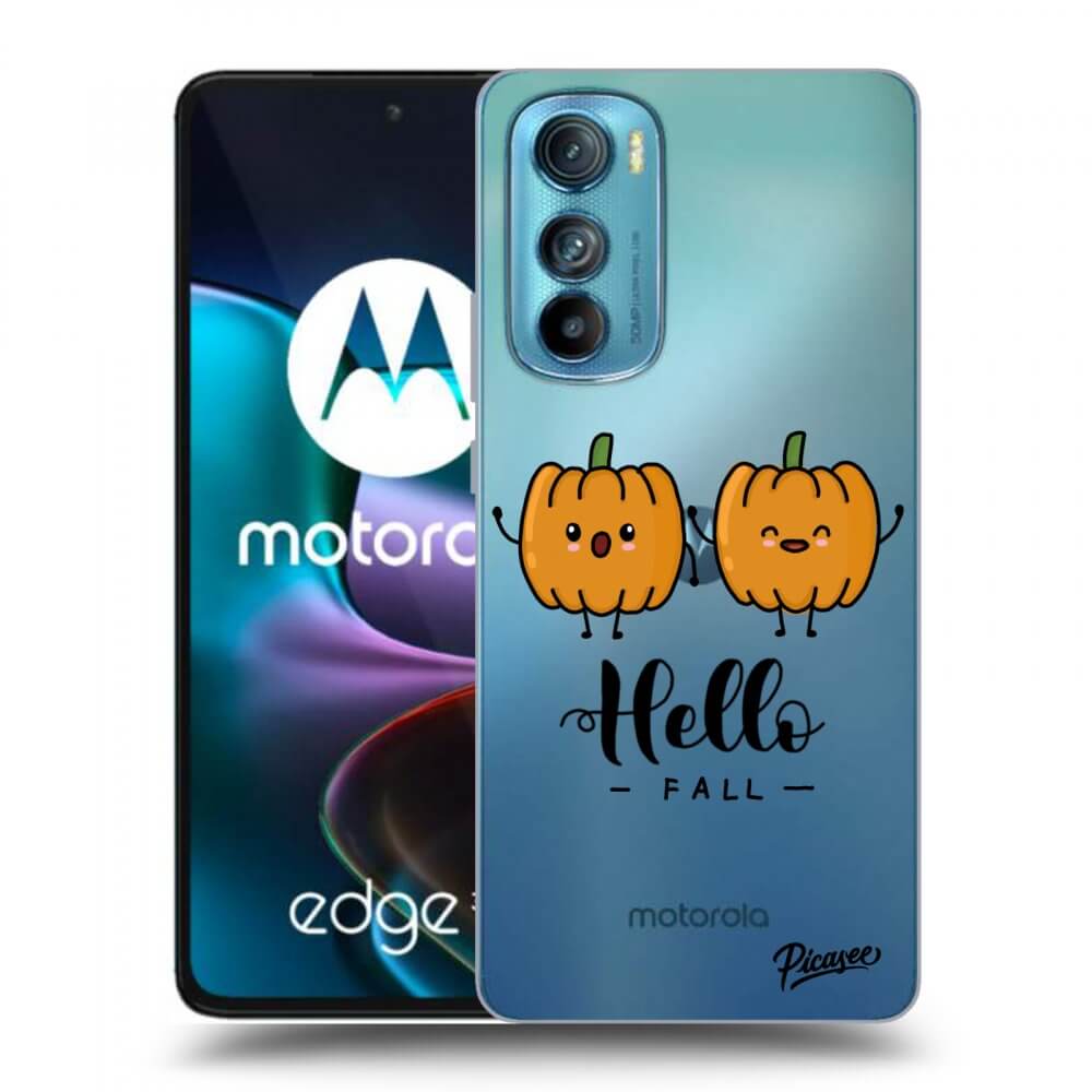 Picasee Motorola Edge 30 Hülle - Transparentes Silikon - Hallo Fall