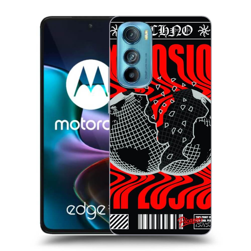 Picasee Motorola Edge 30 Hülle - Schwarzes Silikon - EXPLOSION