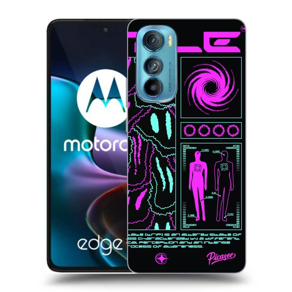 Picasee Motorola Edge 30 Hülle - Schwarzes Silikon - HYPE SMILE