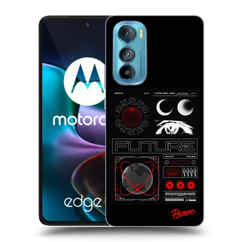 Picasee Motorola Edge 30 Hülle - Transparentes Silikon - WAVES