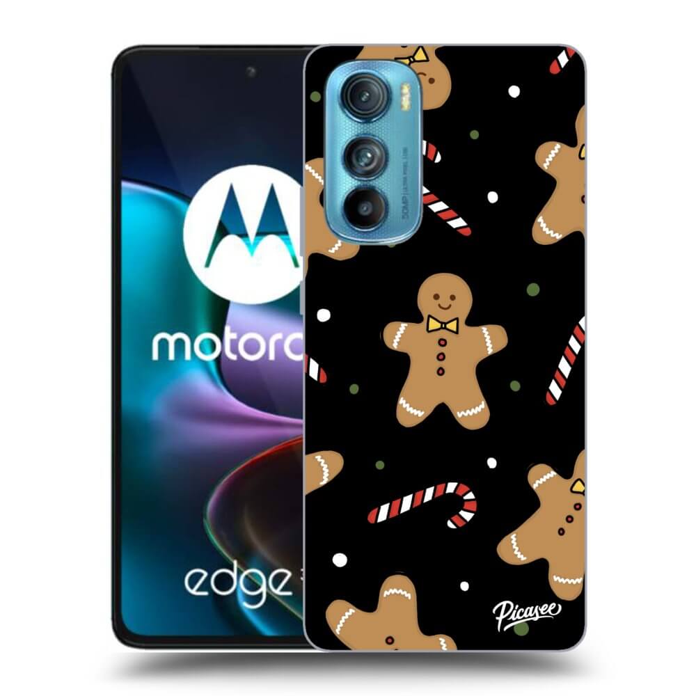 Picasee Motorola Edge 30 Hülle - Schwarzes Silikon - Gingerbread