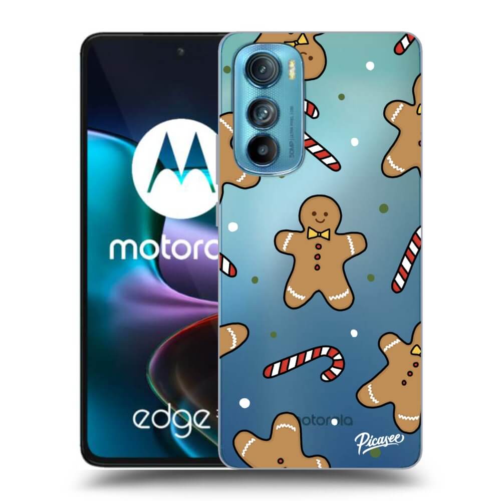Picasee Motorola Edge 30 Hülle - Transparentes Silikon - Gingerbread