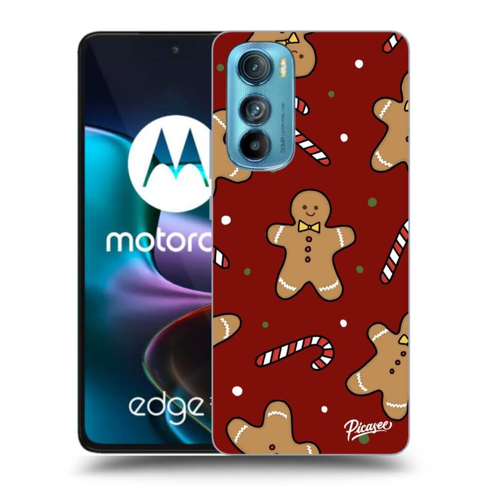 Picasee Motorola Edge 30 Hülle - Schwarzes Silikon - Gingerbread 2