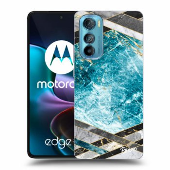 Hülle für Motorola Edge 30 - Blue geometry