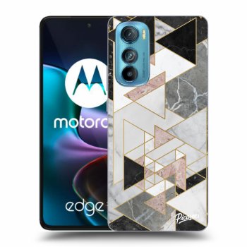 Picasee Motorola Edge 30 Hülle - Schwarzes Silikon - Light geometry