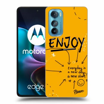 Picasee Motorola Edge 30 Hülle - Schwarzes Silikon - Enjoy