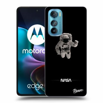 Picasee Motorola Edge 30 Hülle - Schwarzes Silikon - Astronaut Minimal
