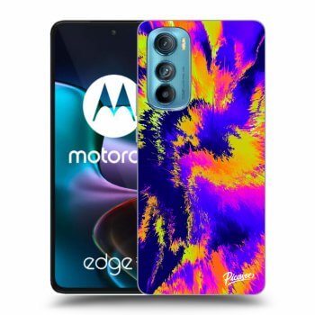 Picasee Motorola Edge 30 Hülle - Schwarzes Silikon - Burn