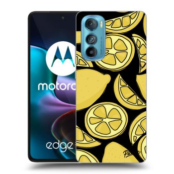 Picasee Motorola Edge 30 Hülle - Schwarzes Silikon - Lemon