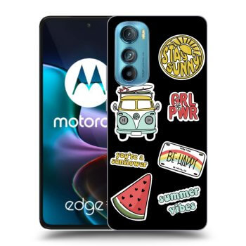 Picasee Motorola Edge 30 Hülle - Schwarzes Silikon - Summer