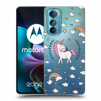 Picasee Motorola Edge 30 Hülle - Transparentes Silikon - Unicorn star heaven
