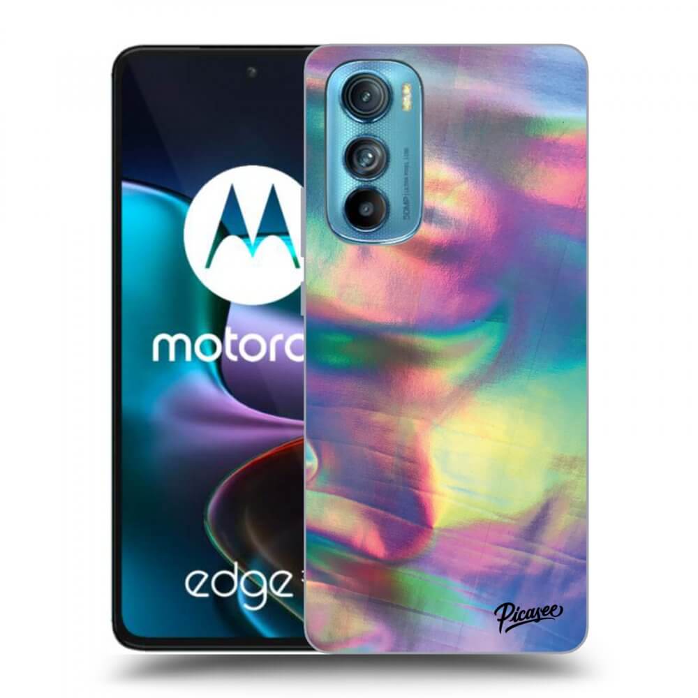 Picasee Motorola Edge 30 Hülle - Schwarzes Silikon - Holo